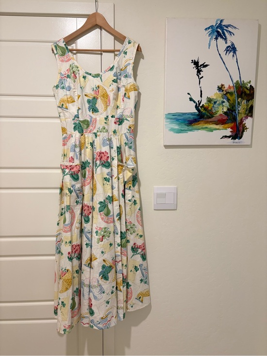 Karen Alexander Dresses & Skirts - Vintage Karen Alexander Dress with Picnic Floral Print Sz 14
